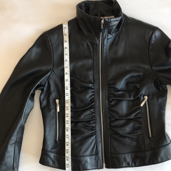 Adler Collection Black Leather Jacket - Picture 3 of 8